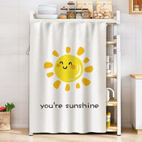 HKM-514579 Dustproof Cartoon Anime Storage Rack Shade Curtain for Wardrobe, Various Sizes Available