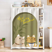 HKM-514579 Dustproof Cartoon Anime Storage Rack Shade Curtain for Wardrobe, Various Sizes Available