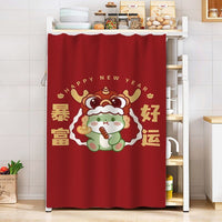 HKM-514579 Dustproof Cartoon Anime Storage Rack Shade Curtain for Wardrobe, Various Sizes Available