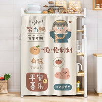 HKM-514579 Dustproof Cartoon Anime Storage Rack Shade Curtain for Wardrobe, Various Sizes Available