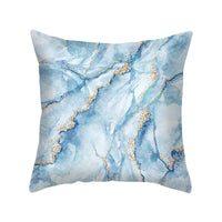 HKM-514707 Geometric Modern Gilded Pillowcase in Multicolor, 45x45cm Polyester Design