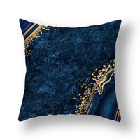 HKM-514707 Geometric Modern Gilded Pillowcase in Multicolor, 45x45cm Polyester Design