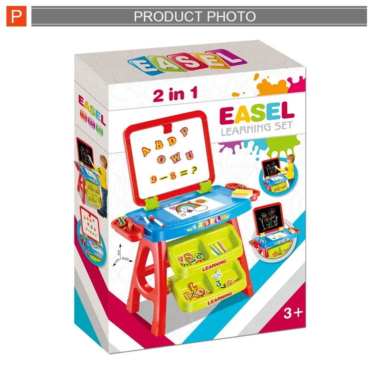 Colorful Kids Erasable Drawing Board Educational Learning Toy Set for Ages 2-4