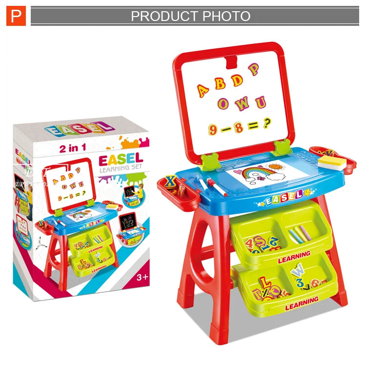 Colorful Kids Erasable Drawing Board Educational Learning Toy Set for Ages 2-4