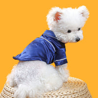 HKM-514835 Comfortable Cotton Pet Pajamas in Pink and Navy Blue - Size XS to XXL