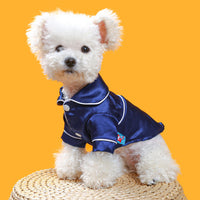 HKM-514835 Comfortable Cotton Pet Pajamas in Pink and Navy Blue - Size XS to XXL