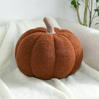 HKM-514835 Pumpkin Shaped Plush Pillow Cushion for Living Room and Bedroom Decor