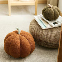 HKM-514835 Pumpkin Shaped Plush Pillow Cushion for Living Room and Bedroom Decor