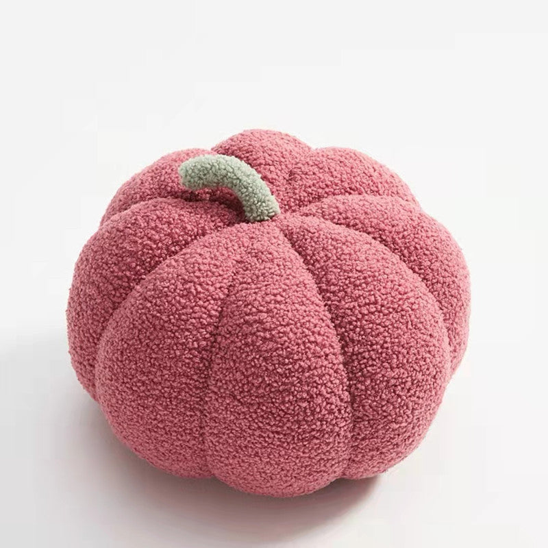 HKM-514835 Pumpkin Shaped Plush Pillow Cushion for Living Room and Bedroom Decor