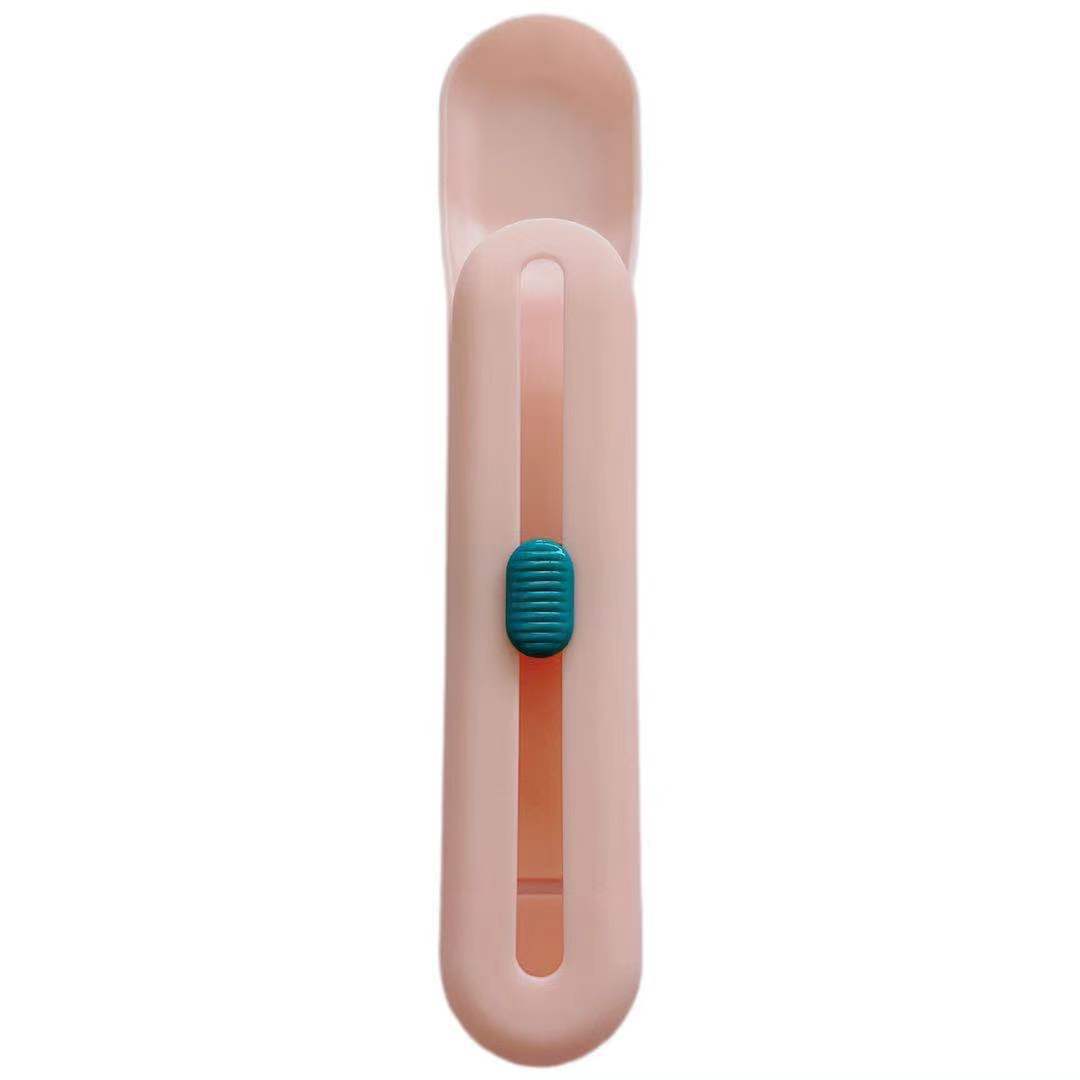 HKM-514899 Cat Feeder Squeeze Spoon with Various Color Options – Plastic Pet Tableware, 20 x 4 x 1.8 cm