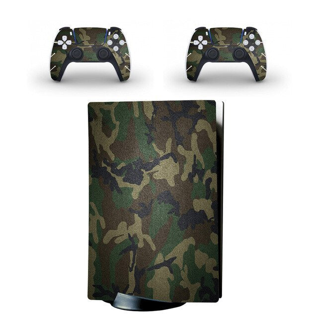 HKM-514899 PS5 Console Skin Sticker for Optical Drive Protection – Durable PVC Design with Decorative Features