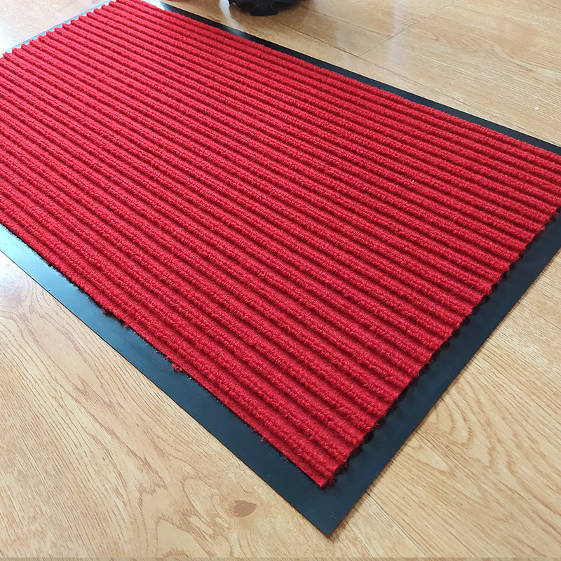 HKM-514963 Anti-Slip Polypropylene Carpet Disinfection Mat - Modern Rectangular Stripe Design for Foyers