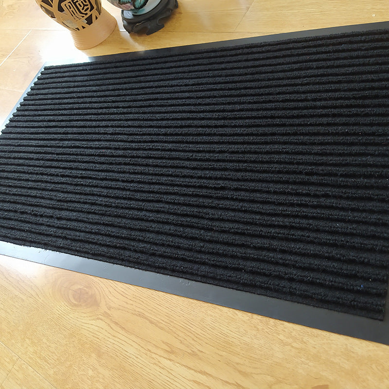 HKM-514963 Anti-Slip Polypropylene Carpet Disinfection Mat - Modern Rectangular Stripe Design for Foyers