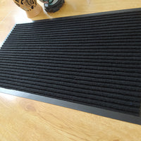 HKM-514963 Anti-Slip Polypropylene Carpet Disinfection Mat - Modern Rectangular Stripe Design for Foyers