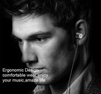 HKM-515091 Fanbiya S1 In-Ear Metal Headset with Noise Cancelling and Mic for Mobile Phones and Gaming