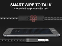 HKM-515091 Fanbiya S1 In-Ear Metal Headset with Noise Cancelling and Mic for Mobile Phones and Gaming