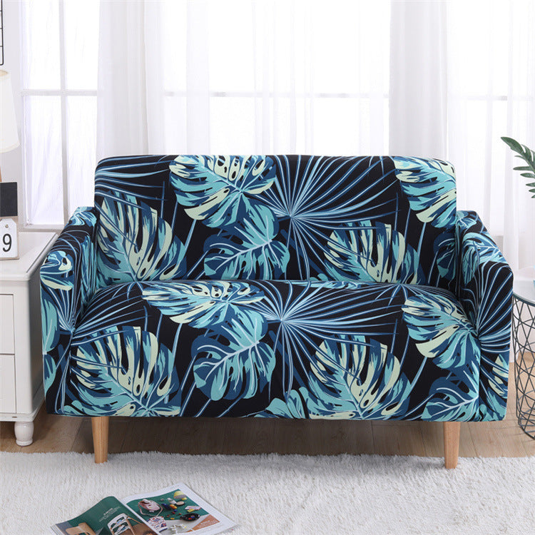 HKM-515155 Modern Polyester Elastic Sofa Cover with Pillow Cover - 40x40cm, Elegant Design for Living Room