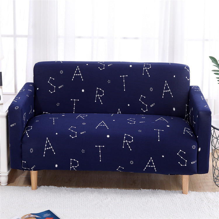 HKM-515155 Modern Polyester Elastic Sofa Cover with Pillow Cover - 40x40cm, Elegant Design for Living Room