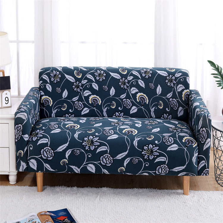 HKM-515155 Modern Polyester Elastic Sofa Cover with Pillow Cover - 40x40cm, Elegant Design for Living Room