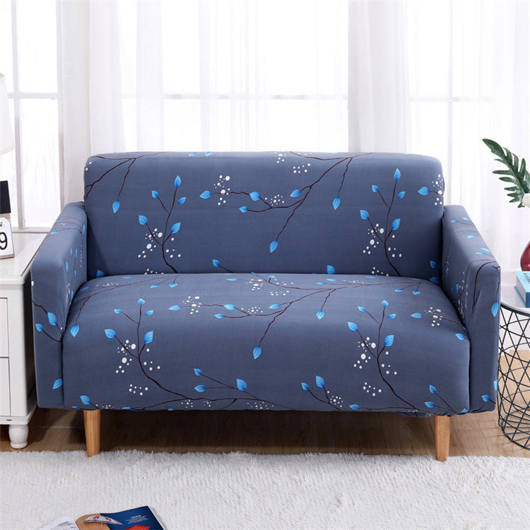 HKM-515155 Modern Polyester Elastic Sofa Cover with Pillow Cover - 40x40cm, Elegant Design for Living Room