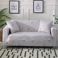 HKM-515155 Modern Polyester Elastic Sofa Cover with Pillow Cover - 40x40cm, Elegant Design for Living Room
