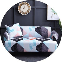 HKM-515155 Modern Polyester Elastic Sofa Cover with Pillow Cover - 40x40cm, Elegant Design for Living Room