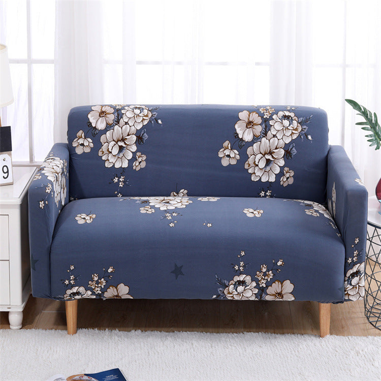 HKM-515155 Modern Polyester Elastic Sofa Cover with Pillow Cover - 40x40cm, Elegant Design for Living Room