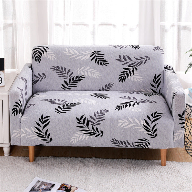 HKM-515155 Modern Polyester Elastic Sofa Cover with Pillow Cover - 40x40cm, Elegant Design for Living Room