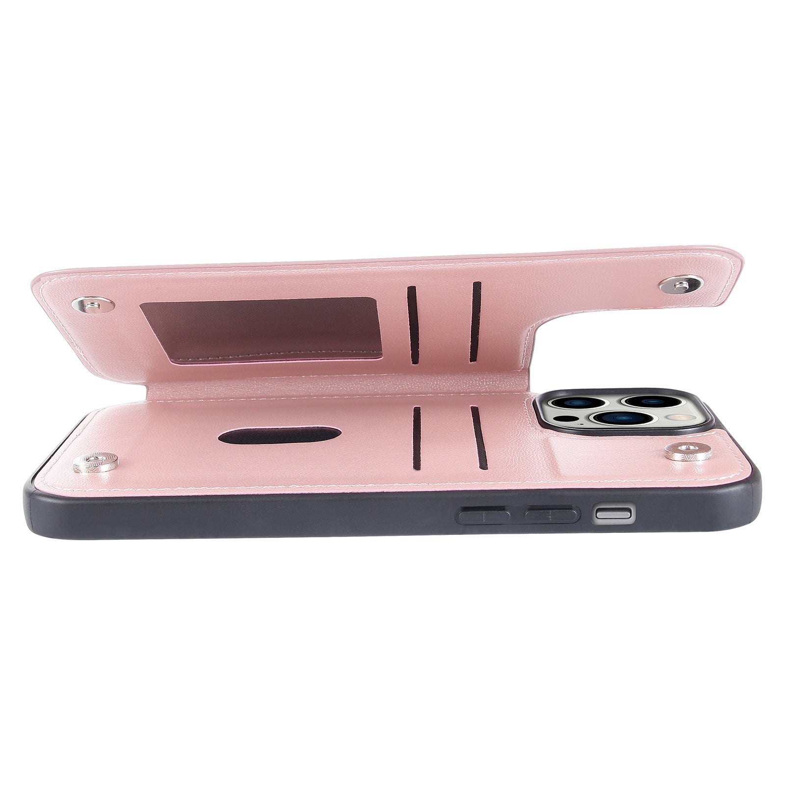 HKM-515283 Magnetic Flip Phone Case for iPhone - Drop-Resistant TPU Leather Cover in Various Colors