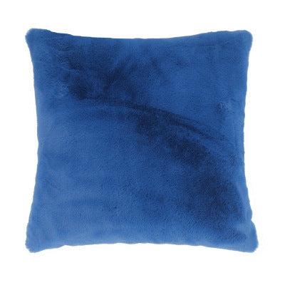 HKM-515475 Soft Imitation Wool Short Hair Throw Pillow Cover - Multiple Colors Available