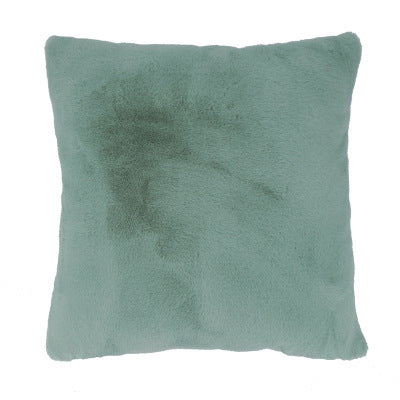 HKM-515475 Soft Imitation Wool Short Hair Throw Pillow Cover - Multiple Colors Available