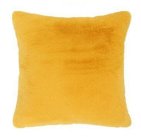 HKM-515475 Soft Imitation Wool Short Hair Throw Pillow Cover - Multiple Colors Available