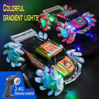 HKM-515603 Alloy Drift RC Stunt Car with Gesture Control and LED Lights - 6 Channel Remote Control Truck
