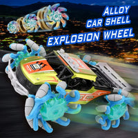 HKM-515603 Alloy Drift RC Stunt Car with Gesture Control and LED Lights - 6 Channel Remote Control Truck