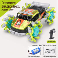 HKM-515603 Alloy Drift RC Stunt Car with Gesture Control and LED Lights - 6 Channel Remote Control Truck