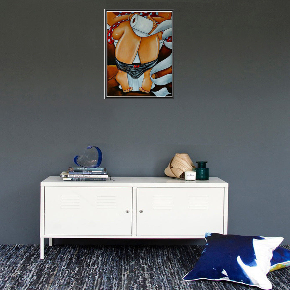 KTX-515859 DIY Resin Drill Cross-Stitch Decorative Home Hanging Picture - Size 25x30cm