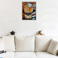 HKM-515859 DIY Resin Drill Cross-Stitch Decorative Home Hanging Picture - Size 25x30cm