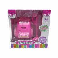 HKM-515859 Mini Kitchen Set with Electric Washing Machine and Sweeper for Children