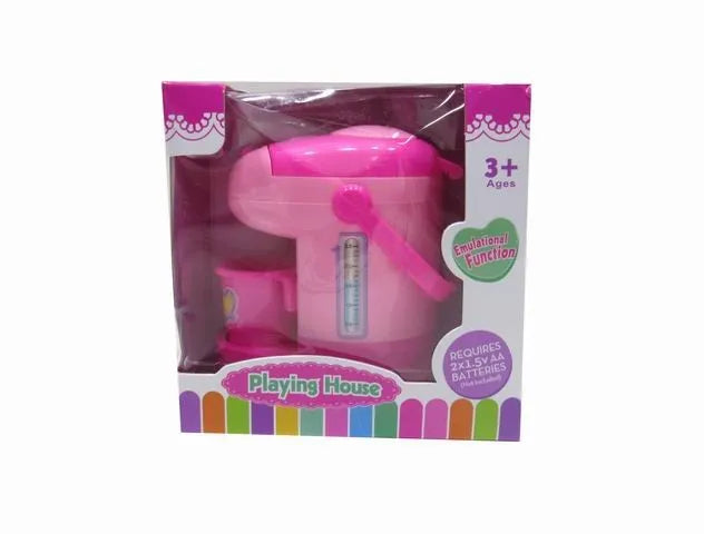 HKM-515859 Mini Kitchen Set with Electric Washing Machine and Sweeper for Children