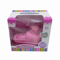 HKM-515859 Mini Kitchen Set with Electric Washing Machine and Sweeper for Children