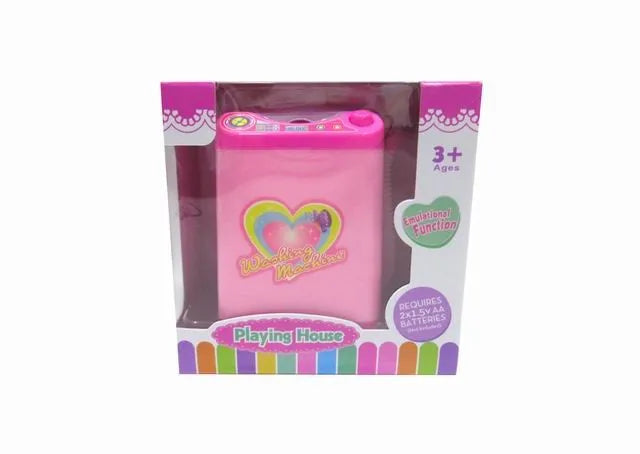 HKM-515859 Mini Kitchen Set with Electric Washing Machine and Sweeper for Children