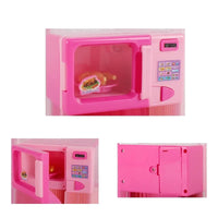 HKM-515859 Mini Kitchen Set with Electric Washing Machine and Sweeper for Children