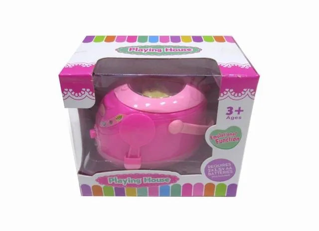 HKM-515859 Mini Kitchen Set with Electric Washing Machine and Sweeper for Children