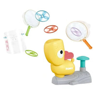 HKM-515987 Outdoor Spinning UFO Disc Launcher with Catch Nets for Fun Flying Saucer Games