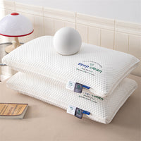 HKM-515987 Plaid Cervical Support Pillow for Comfortable Sleep, Durable Fiber Filling, Single Pack