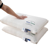 HKM-515987 Plaid Cervical Support Pillow for Comfortable Sleep, Durable Fiber Filling, Single Pack