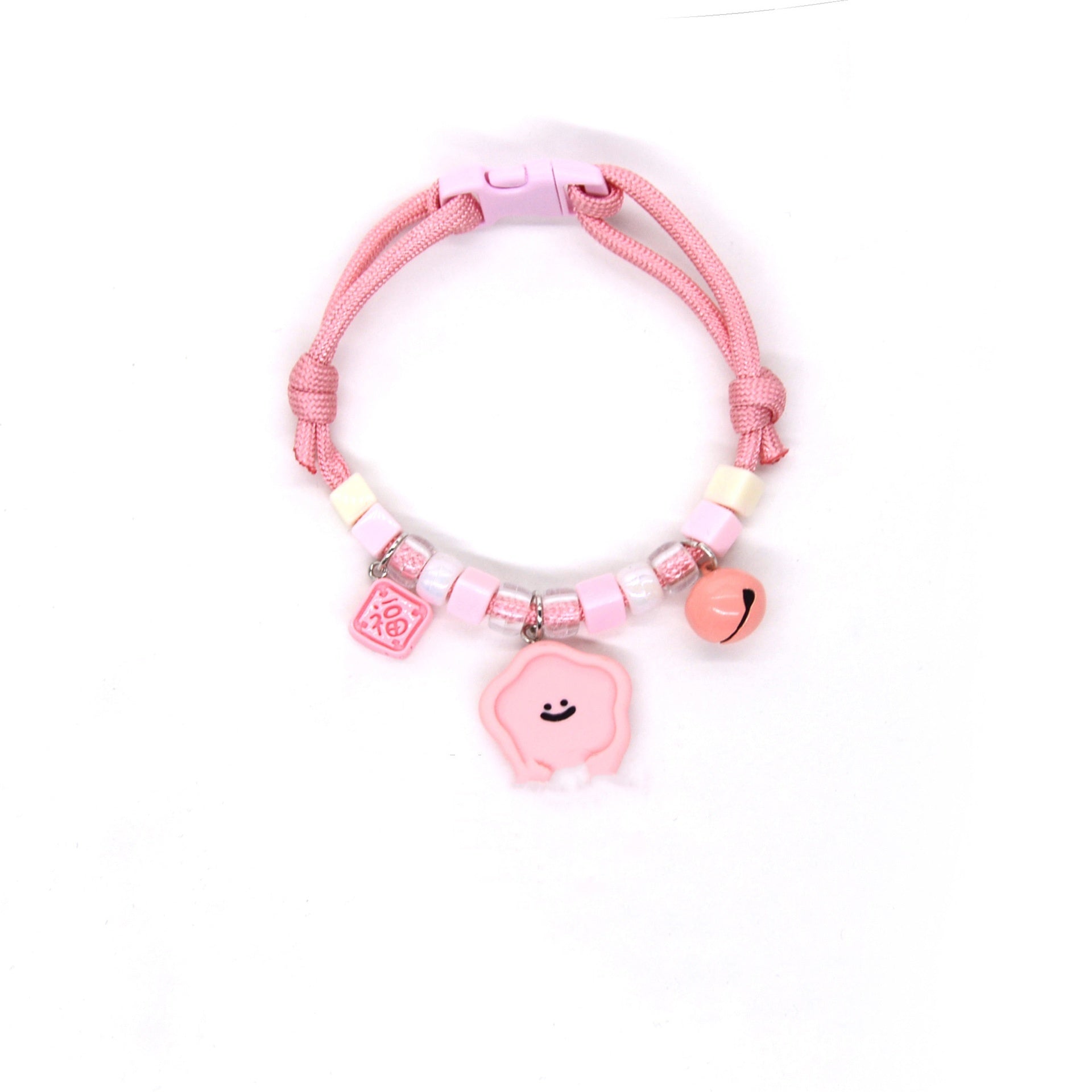 HKM-516179 Adjustable Cartoon Pet Necklace with Colorful Small Pendants for Cats and Dogs