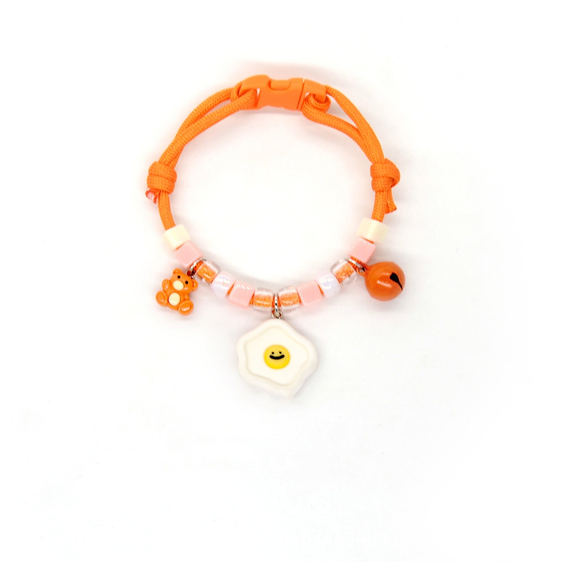 HKM-516179 Adjustable Cartoon Pet Necklace with Colorful Small Pendants for Cats and Dogs