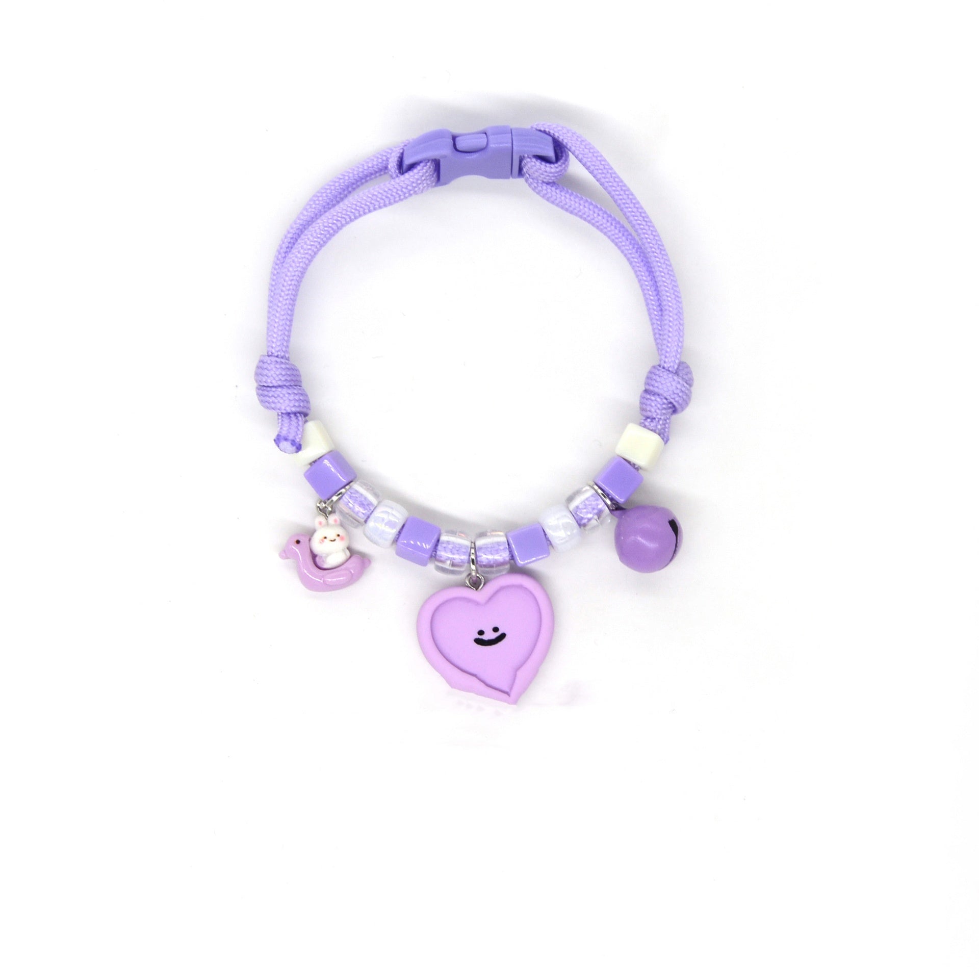 HKM-516179 Adjustable Cartoon Pet Necklace with Colorful Small Pendants for Cats and Dogs