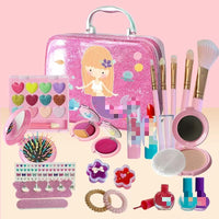 HKM-516179 Kids Pretend Makeup Play Set with Lipstick and Nail Accessories for Creative Dress-Up Fun